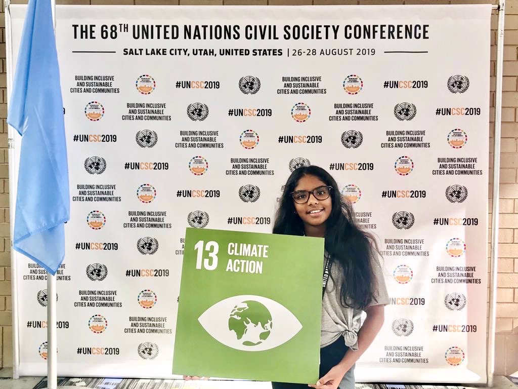 hollywoodcurry's tweet photo. Numbers that mean something! #GenderEquity = 5; #ClimateAction = 13; #Qualityeducation = 4; #LifeBelowWater = 14 Vanathi Parthiban #Inclusion &amp; #Sustainability in Global cities .@UN ’s 68th Annual Civil Society Conference #uncsc2019 #UNwithCivilSociety #ActLocalGoGlobal #SDGs https://t.co/GDdoeSfeb2