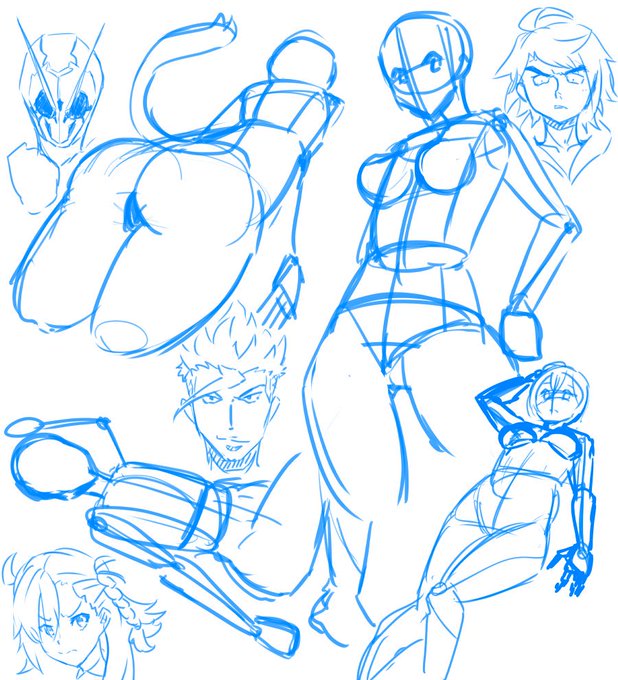 ポーズ思いつかね〜 