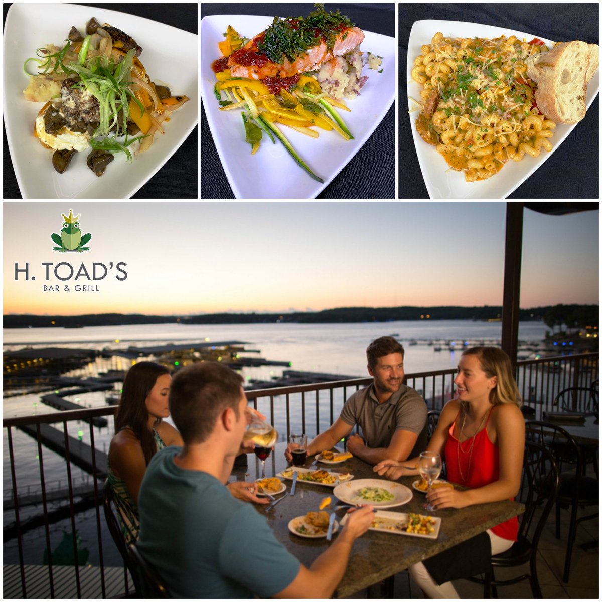 HToads's tweet photo. Dine at the Toad and enjoy the scenic views of Lake of the Ozarks! Casually laid back, yet exquisite! πΈππ€π₯©
https://t.co/a0RepKPZMC
#LakeoftheOzarks #HToads #LakeFrontDining https://t.co/7a22AvBfuf