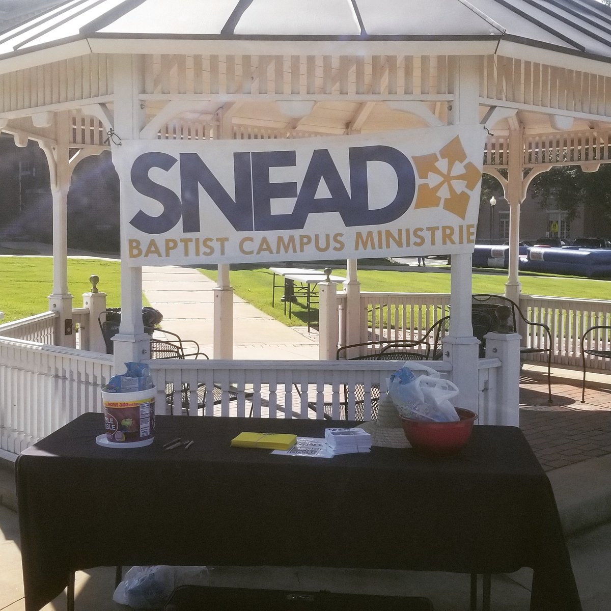 All set up and ready to go! Come see us at Club Rush from 10-11!