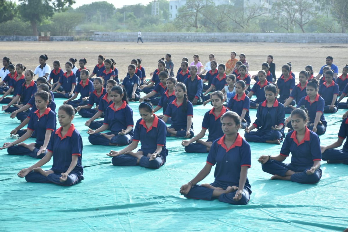 MundaTribal's tweet photo. International Yoga Day Celebration 2019  @HRDMinistry https://t.co/k1NClCWKf2
