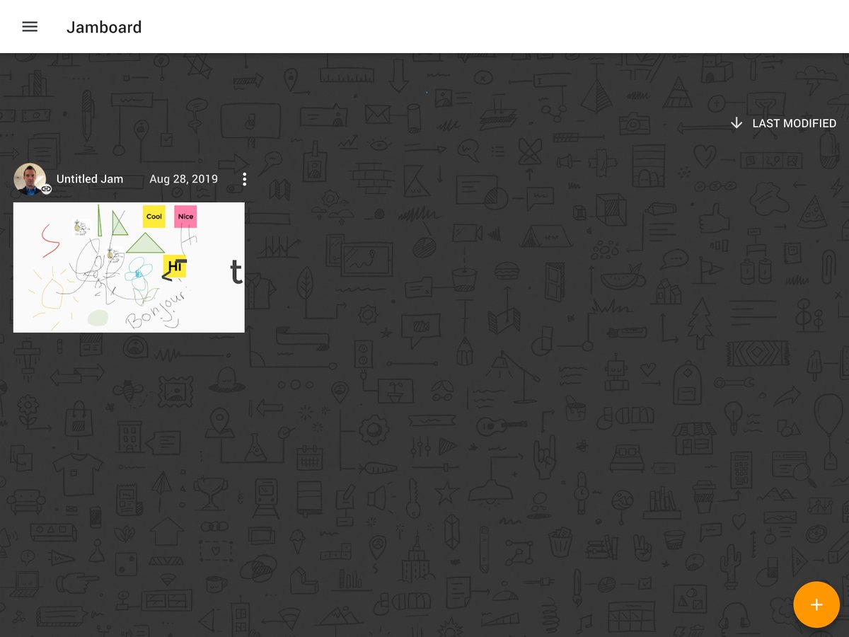 Learning about <a href="/Google/">Google</a> <a href="/JamboardM/">JamboardMaster</a> It is a really cool app that allows people from different devices to collaborate on one “board”! #engagelk #lkdsbsi