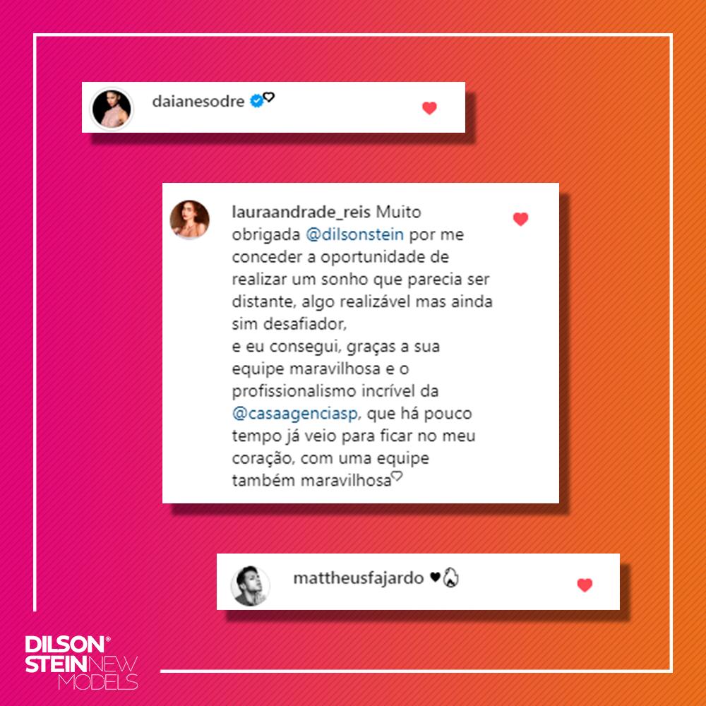 dilsonstein's tweet photo. Adoramos receber comentários como esses no nosso Instagram! Vocês são incríveis!! 😍 e agradecemos imensamente por confiarem em nosso trabalho ❤
⠀
⠀
⠀
⠀
#dilsonsteinnewmodels #dilsonstein #fashionday #dilsonsteinfashionday #querosermodelo #vidademodelo #ator #atriz #modelo https://t.co/oQqwOzrrsM