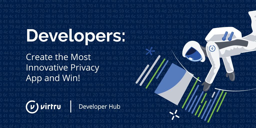 virtruprivacy's tweet photo. Judged on innovation, reach and societal impact, your privacy-enabled app could earn you the $15,000 first place prize. Are you up to the challenge? https://t.co/2NFYAmpF2M https://t.co/fAfndTtX60