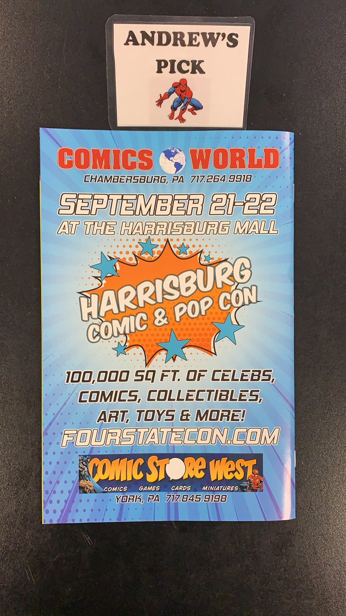 ComicsWorldPA's tweet image. Staff picks this week. @4statecomiccon