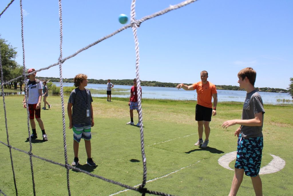 horizoncamps's tweet photo. Rec Tip: throw the ball in the opposite direction you're looking to win at Nukem! #intramurals #champ #nukem #bestcampever https://t.co/P1A4H9seBu
