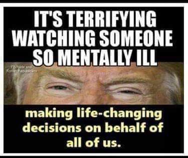 OneFatCatsMom's tweet photo. @PeoplesCourt79 @realDonaldTrump Of course. It is mostly brown people. And he is a racist. And stupid. But then, you already knew that...
THIS!!!
ππΌππΌππΌππΌππΌππΌππΌππΌππΌππΌππΌ
#UNFIT
#25thAmendmentNow
#duty2warn
#WhenIsTheVote
@SpeakerPelosi https://t.co/n6i3APjYjv