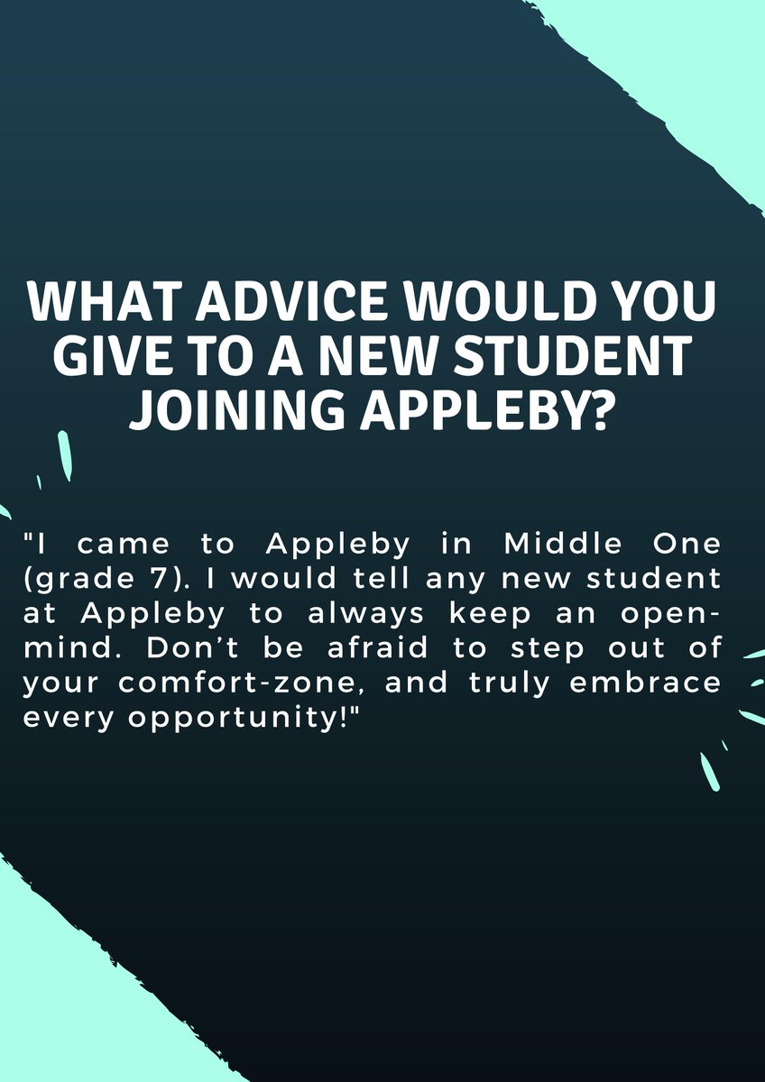 AdmissionsAC's tweet photo. This year we're incredibly excited to have Co-Head Student Ambassadors, Michelle and Luke, leading our Student Ambassador Club. Today we're excited to introduce you to Michelle who shares her advice for new students and also her favourite thing about Appleby! #ApplebyCollege https://t.co/90q3tdx2dE