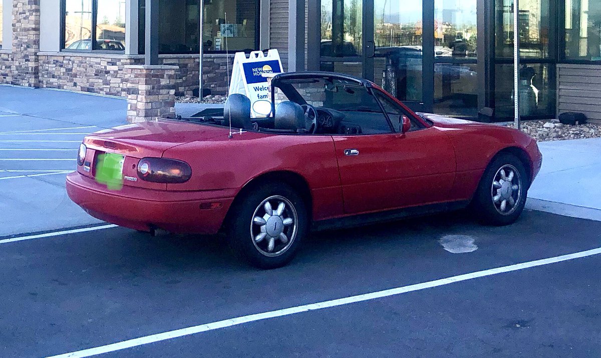 PatGrady13's tweet photo. @ClubProGuy I’ve seen your 02 Miada parked outside my daughter’s daycare everyday this week.  Your dedication to helping single Moms is very noble.  God bless you sir. https://t.co/lTrZbdP2Da