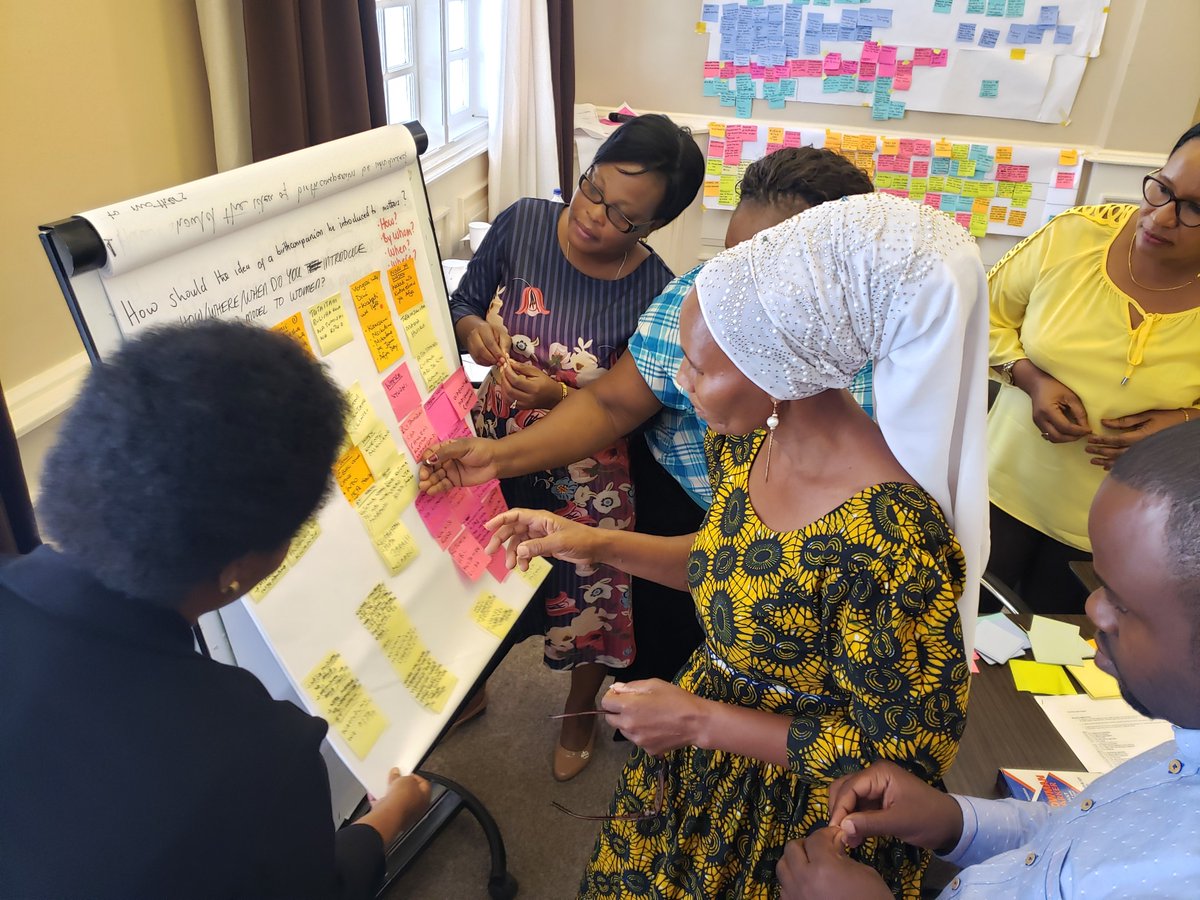 ColumbiaPopFam's tweet image. Our @AMDD_Program &amp;amp; @ICAP_ColumbiaU Tanzania recently had a #HumanCenteredDesign workshop with midwives, doctors, &amp;amp; women to create a #BirthCompanionship model for urban &amp;amp; rural settings. Birth companionship is seen as a key component of #RespectfulMaternityCare.