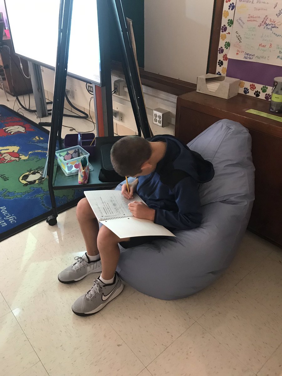 ftwtxteacher's tweet photo. Trying out our flex seating thanks to my donors! 💜💜💜@MHMooreElement1 @DonorsChoose @rcrownover22 https://t.co/h8o5XsfcSp