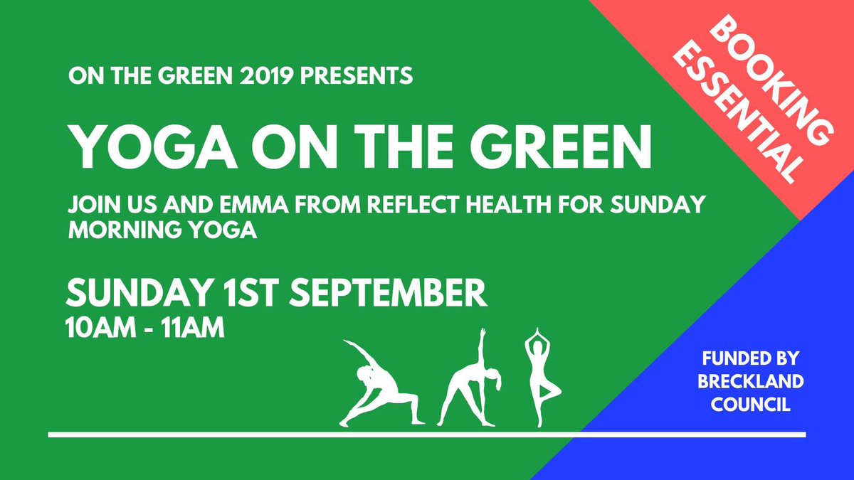 On The Green (@onthegreenthet) on Twitter photo There is still time to book your place for this Sunday’s Yoga On The Green session at 10am - email alex@thelivelycrew.co.uk to book yours!
<a href="/BreckCouncil/">Breckland Council</a> There is still time to book your place for this Sunday’s Yoga On The Green session at 10am - email alex@thelivelycrew.co.uk to book yours!
<a href="/BreckCouncil/">Breckland Council</a>