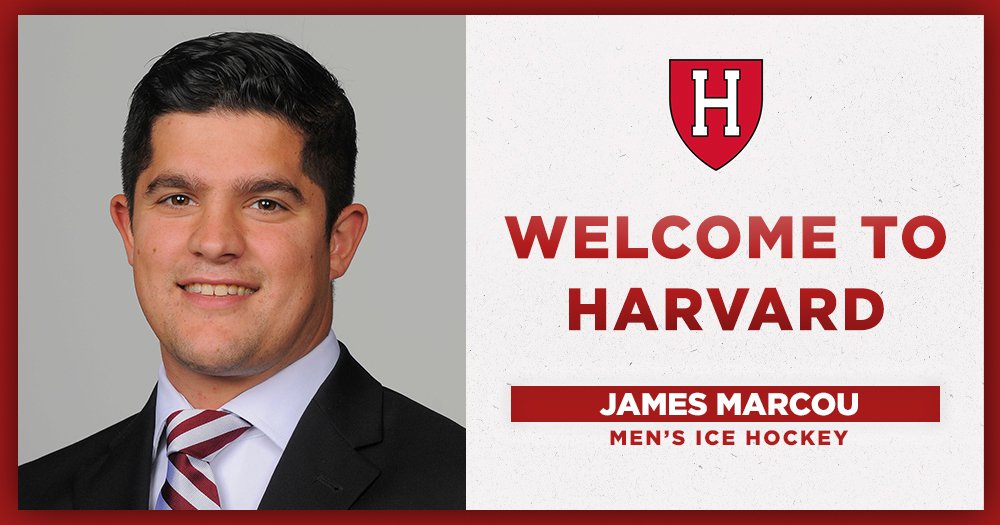 HarvardMHockey's tweet image. We'd like to welcome James Marcou to our coaching staff! #GoCrimson

RELEASE: gocrimson.com/sports/mice/20…