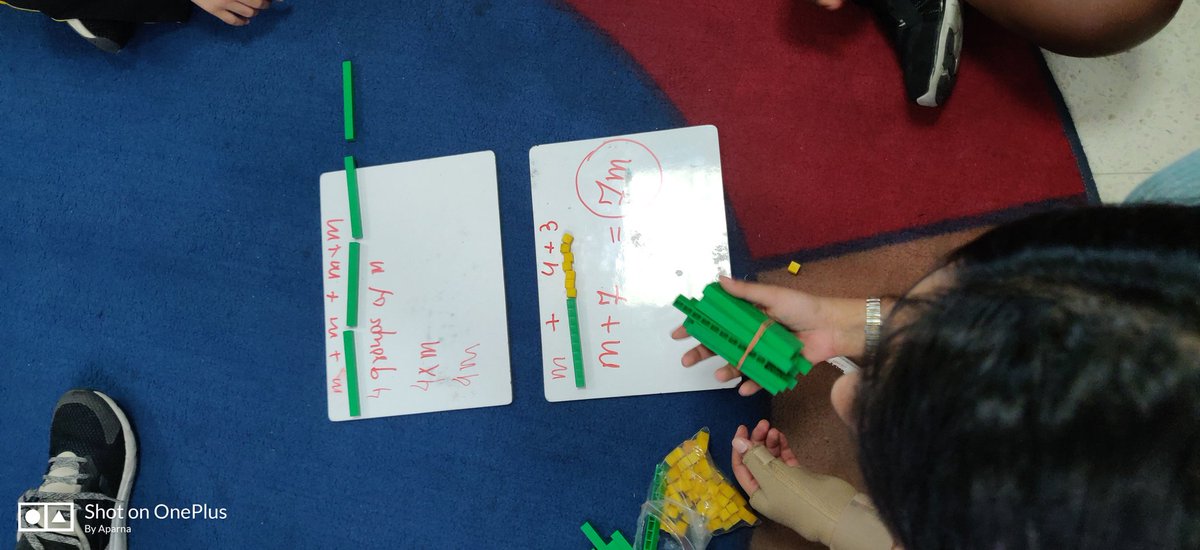 Year6 learning Algebra using manipulatives in Inspire Math classes.... <a href="/TBS_Delhi/">TBS Delhi</a>