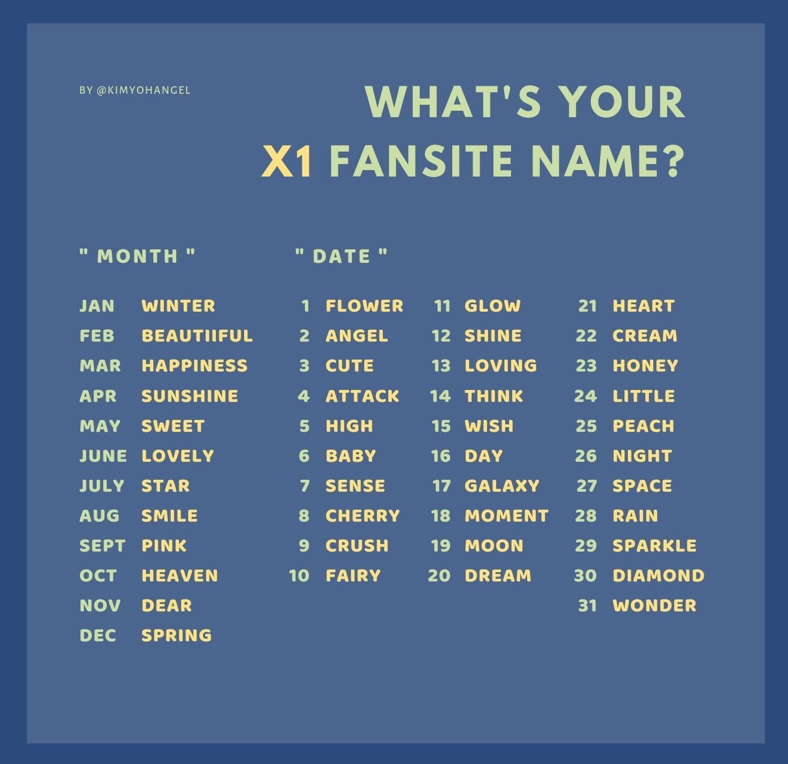 𝐲𝐚𝐧 — ia 📚 on Twitter "everyone, drop your fansite name! mine’s