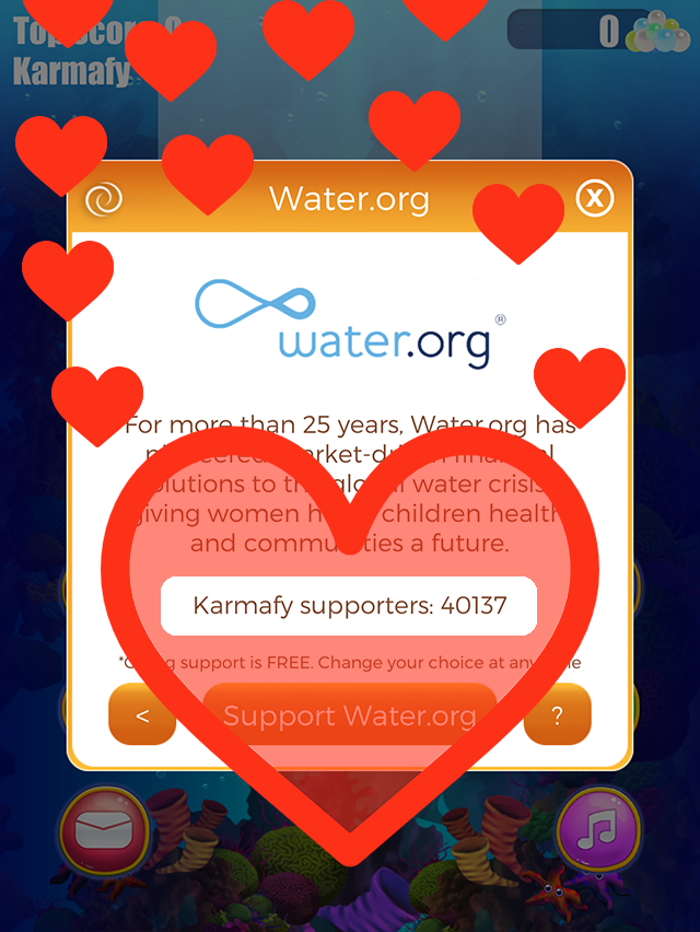 karmafylife's tweet photo. 40,000 players have now chosen to support @Water in games with #Karmafy! With your help, we have provided 2000 families with access to safe water for a year. Thank you to all players!
#games #madewithunity #gamedev #DWTS #socent #charity #philanthropy #startup https://t.co/g3J68tFhwH