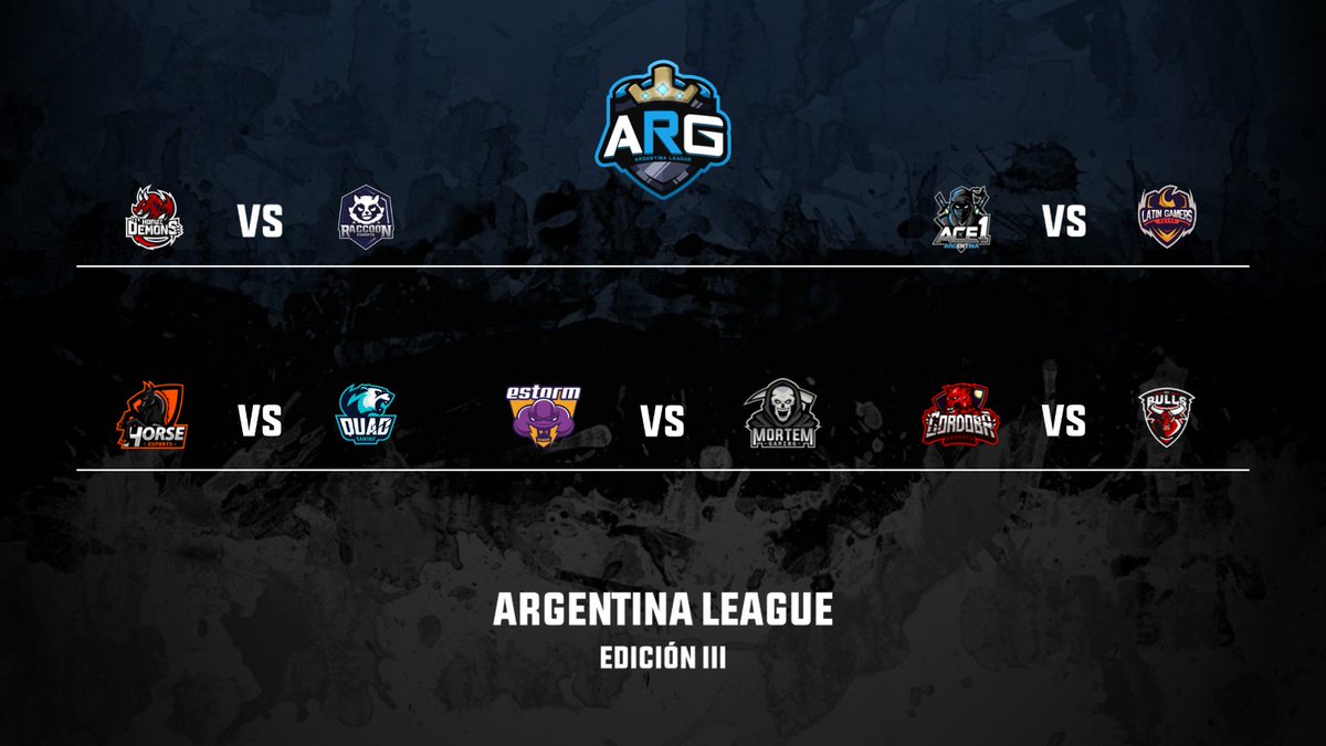 #ARGLeague #Split3 

Segundo día competencia por la Jornada 4 en #ARGLeague con estos encuentros 

Match 1 I 21:50HS🇦🇷
@ESTORM_ACADEMY - <a href="/MortemMobile/">Mortem Gaming</a>

Match 2 I 22:30HS🇦🇷
<a href="/CordobaeSports/">Córdoba eSports</a> - <a href="/EvilBulls/">Evil Bulls🐃 (CR) (Cerrado)</a>