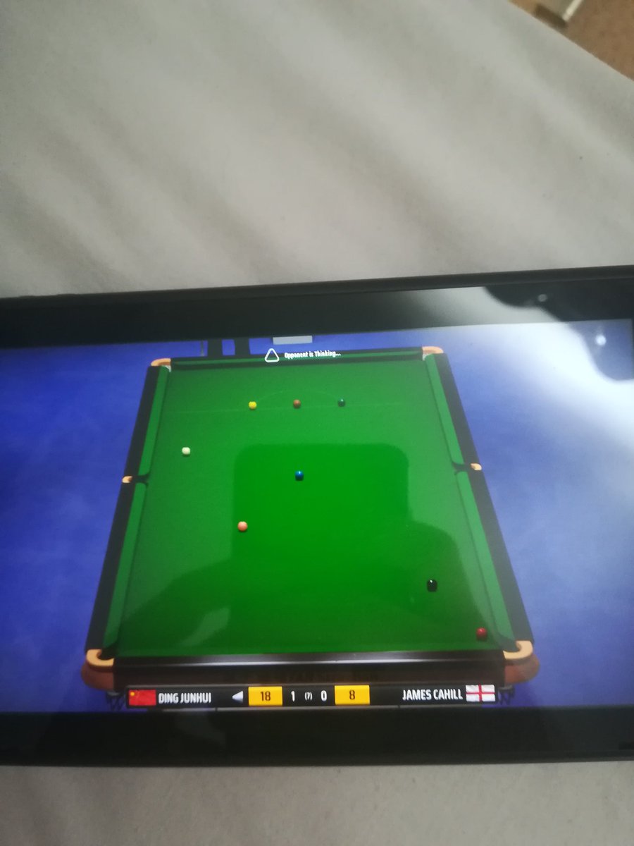 TobyFurzeland's tweet photo. @Snooker19Game @rNintendoSwitch No one asked why their opponent couldn't figure out a shot and made you wait 45 mins for no shot? Then you have to restart career just to get past the fact that your opponent won't play, bug needs fixing, any help would be appreciated I can't concede https://t.co/EinnQf2N2P
