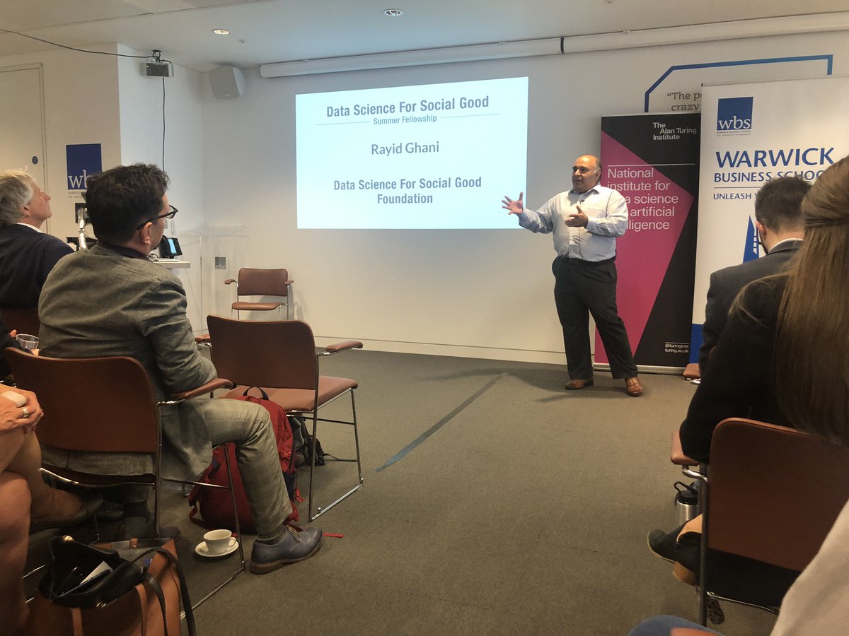 Live broadcast of the DataFest - <a href="/rayidghani/">Rayid Ghani</a> introducing the DSSG Foundation. <a href="/datascifellows/">Data Science for Social Good</a> up next. Check it out here youtu.be/EDCNF_xudDw