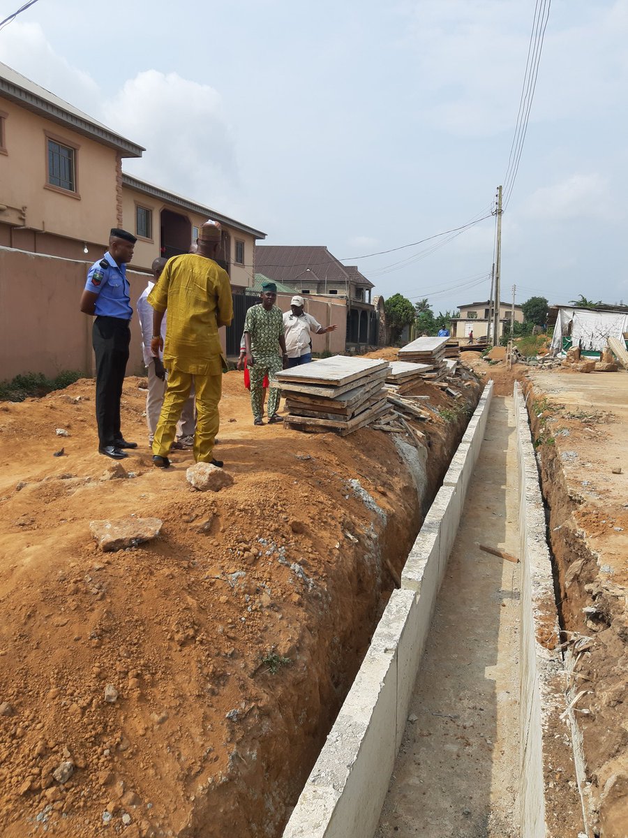 HIDtijani's tweet photo. Having a Standard Drainage system, would really help stop Flooding in this Area of Olu Akinde Estate of Ojokoro LCDA.
"An Ongoing Inspection on the Project... https://t.co/mMk6zoyRxr