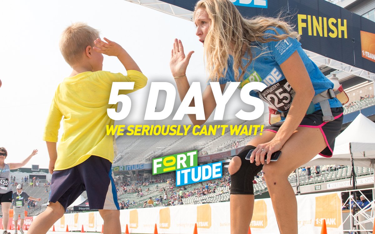 FORTitude10K's tweet photo. High ✋ only five day until the third running of the Fortitude 10K! https://t.co/GAALgxb7wb #RuntheFORT #GoFORTandConquer #RunFORiT https://t.co/qbClOIz1qB