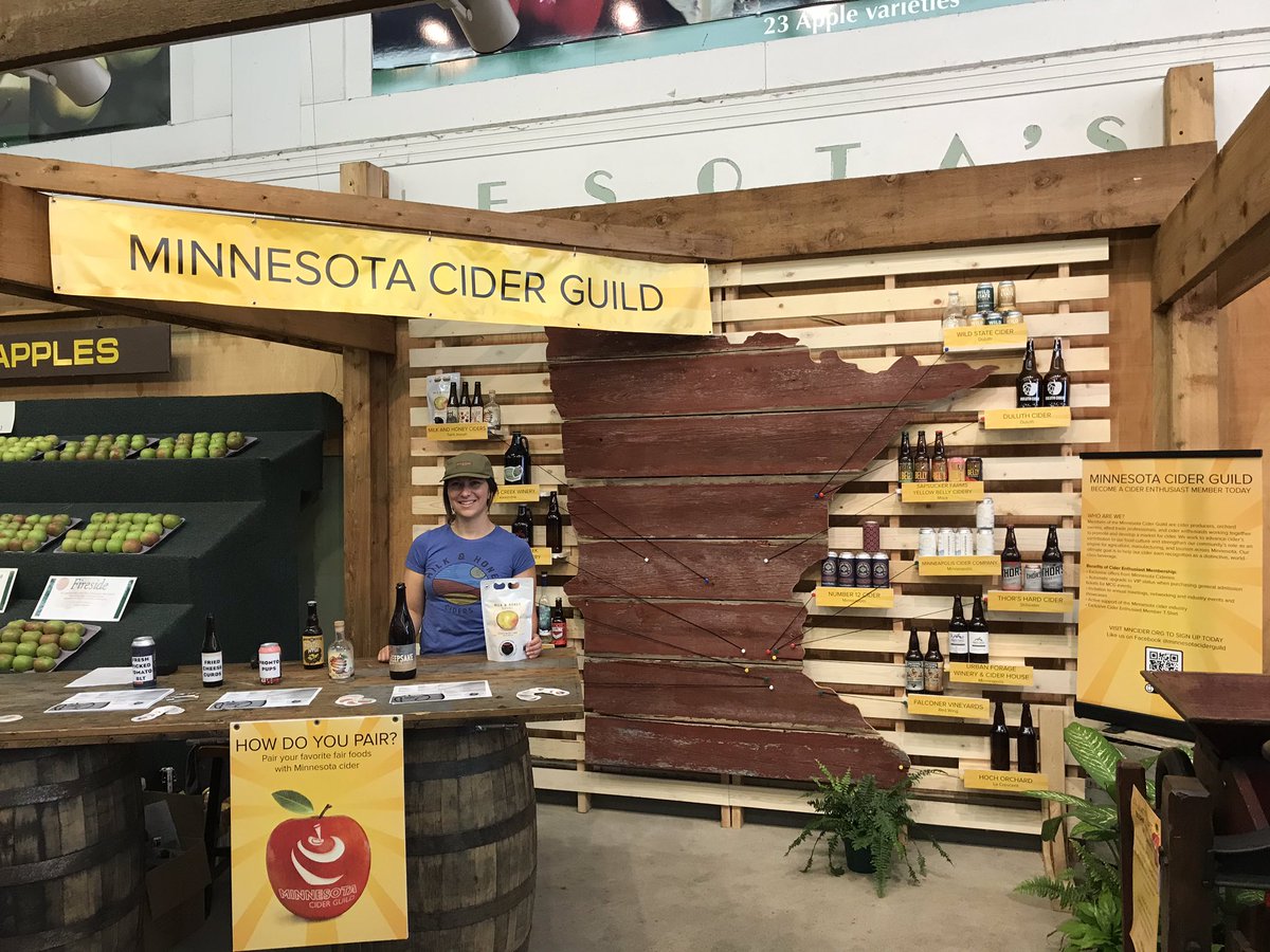 We’re at the <a href="/mnstatefair/">Minnesota State Fair</a> talking cider, come say hi! 👋🏼 🥂🍎#mnciderguild