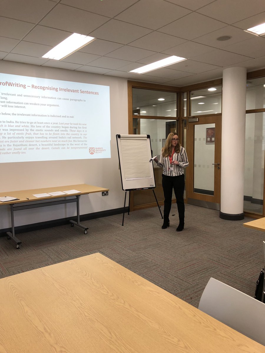Nermeenjsh's tweet photo. Thank you @abbieedgarphd for an informative starter session on recognizing irrelevant sentences. Donβt forget to join us every Wednesday from 4-6pm.
@imthatbenharper
@qubgradschool
#teamgrad
#PeerProofreading https://t.co/D7J7kXvA5T