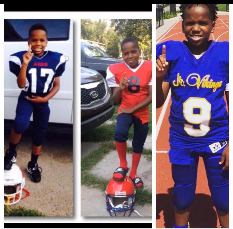 Charles43631438's tweet photo. I want say Happy 11th Birthday to my son King Saul!! Enjoy your day son! #jrvikes #vup #happybirthday #footballfamily https://t.co/c0UUsyy2Bb