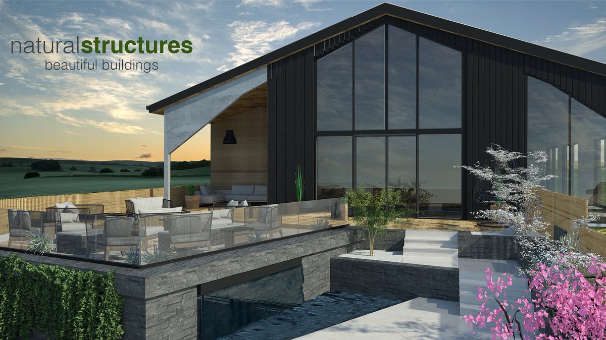 A third of the way into the project! Trying to complete prior to the end of the year. #barn #glazing #beautiful #contemporary #oak #living #craftsmen #outdoorliving