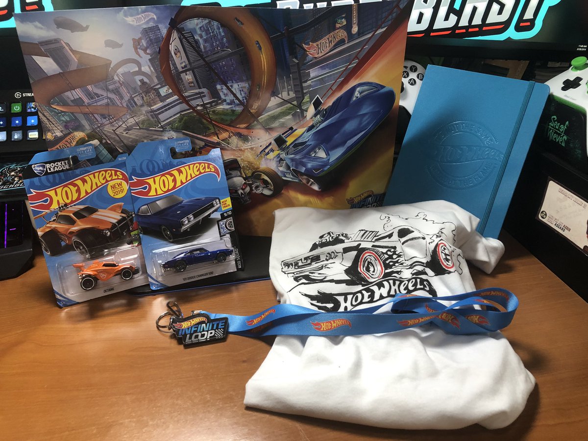 JayShockblast's tweet photo. Sweet package I just got from Mattel in support of their new game #HotWheelsInfiniteLoop 

Putting #ad just in case 😝 https://t.co/HJvX19f8pE