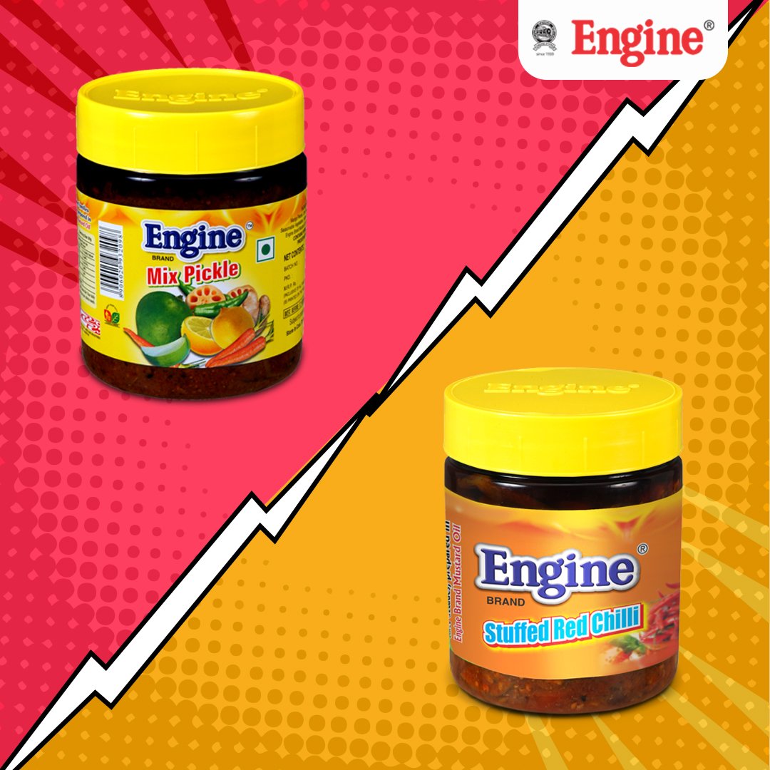 EngineBrand_in's tweet photo. Try both of them &amp; let us know which one is the winner.

#EngineBrand #EnginePickle #IndianFood https://t.co/gfnHZbGxHx