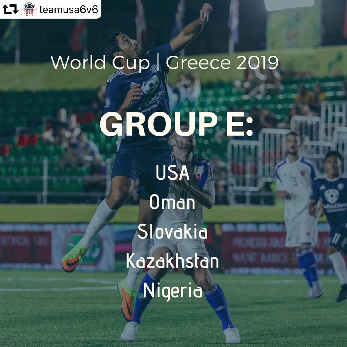 theHIVELeagues's tweet photo. ..just going to a World Cup 🇳🇬 #roadtocrete #TeamNigeria #teamnaija @theHIVELeagues @SoccaFed https://t.co/F508GoUHBZ