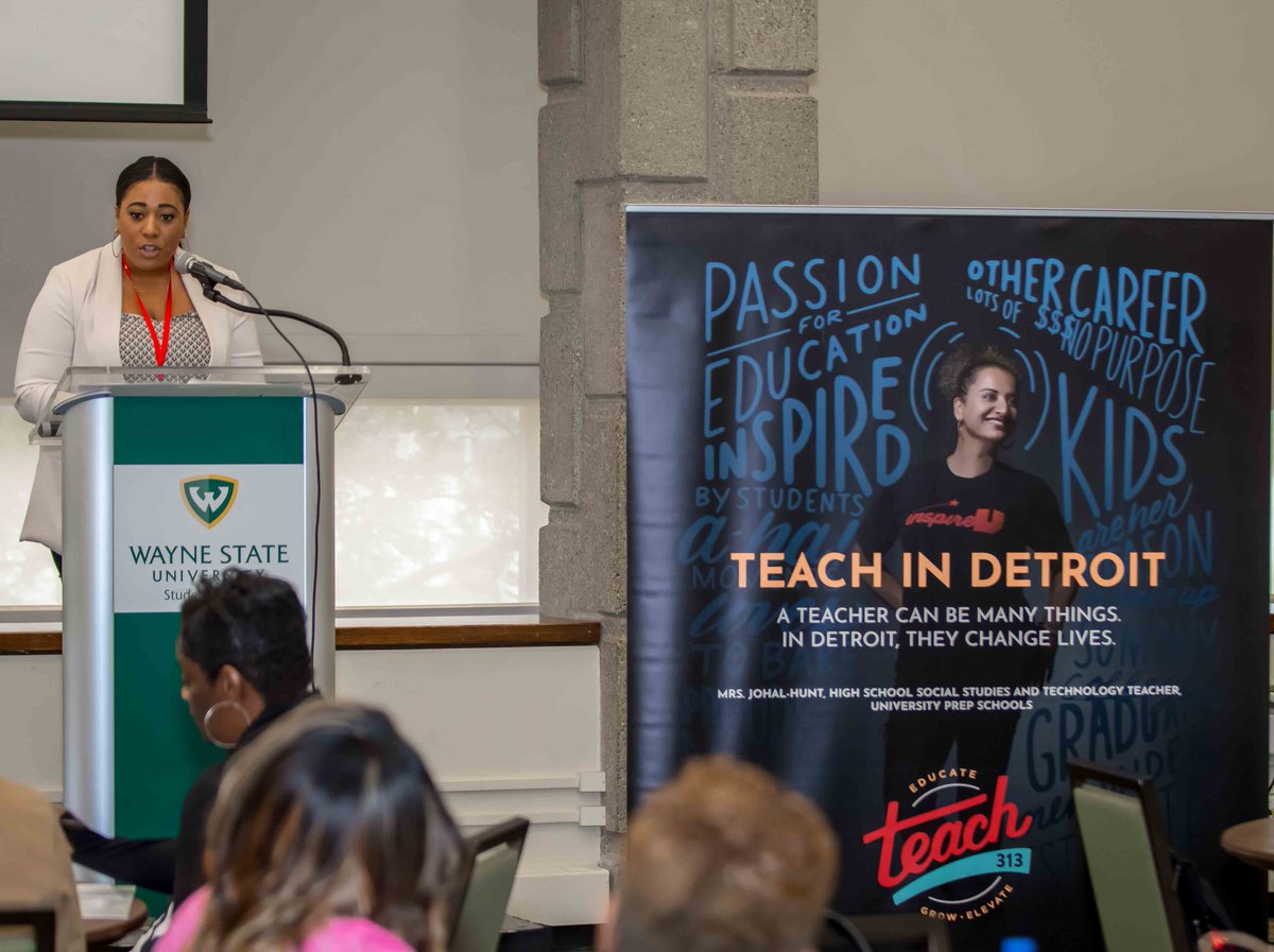 Teach_313's tweet photo. Last month's Teach 313 Educator Summit was a blast! 

It was inspiring to see 50 teachers from across the country travel to #Detroit to explore career opportunities with city schools. #teaching #education https://t.co/FraOecMLuv