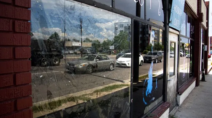 Denverite's tweet photo. City Council voted to establish an urban redevelopment area for East Colfax this week. What does this mean? It's an attempt to lure more development into an area now deemed blighted by the city. https://t.co/MekpzpXjFR https://t.co/UMN8Ia30oT