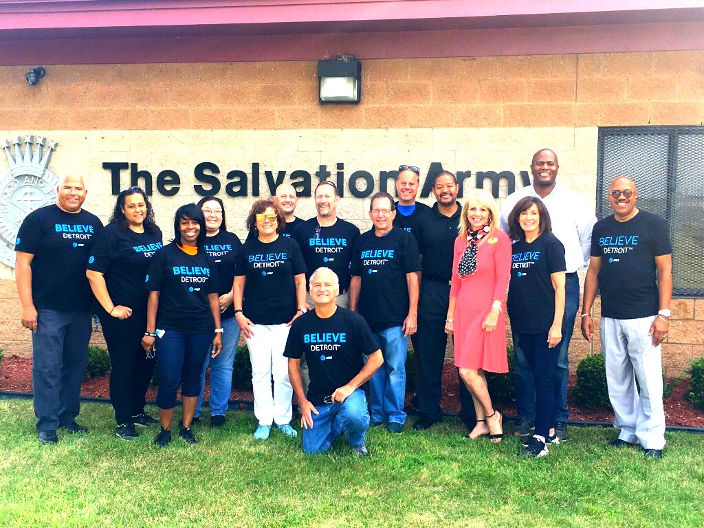 salmich's tweet photo. When we work as a team, #Detroit wins. Our friends at AT&T Michigan visited our Conner Creek Corps to organize and package a recent shipment food from @ForgottnHarvest.
Thank you, @DavidCLewisSr, @GregLClark, Robert Jones & @RepJoeTate!
#BelieveDetroit #ServingDetroit #ATTImpact https://t.co/9QdCSDGf5d