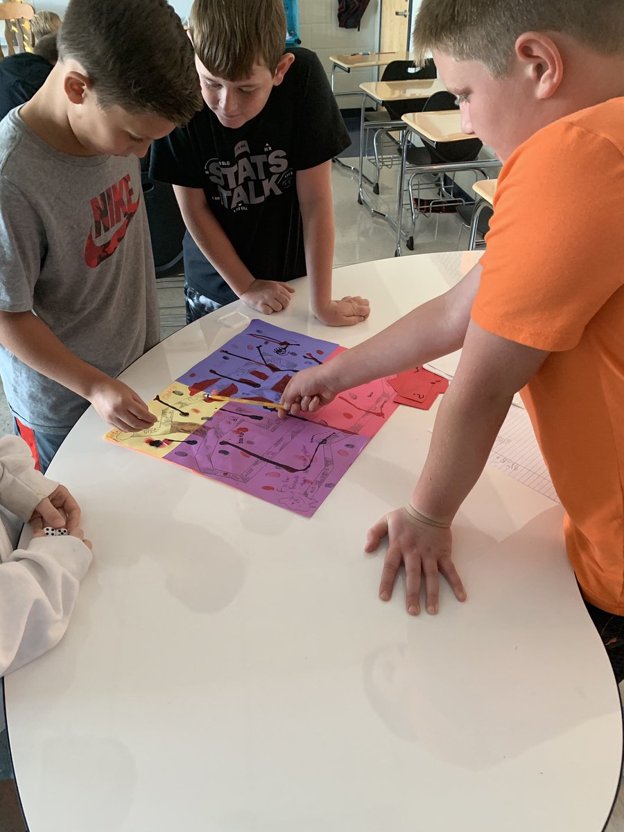 MrsSuttonsMath's tweet photo. GT math students designed and created their own board games to review multiplication and division. Students played each other’s games! #RAMSinspire @RAMiddle_RAMS https://t.co/WQbNnyKjWi