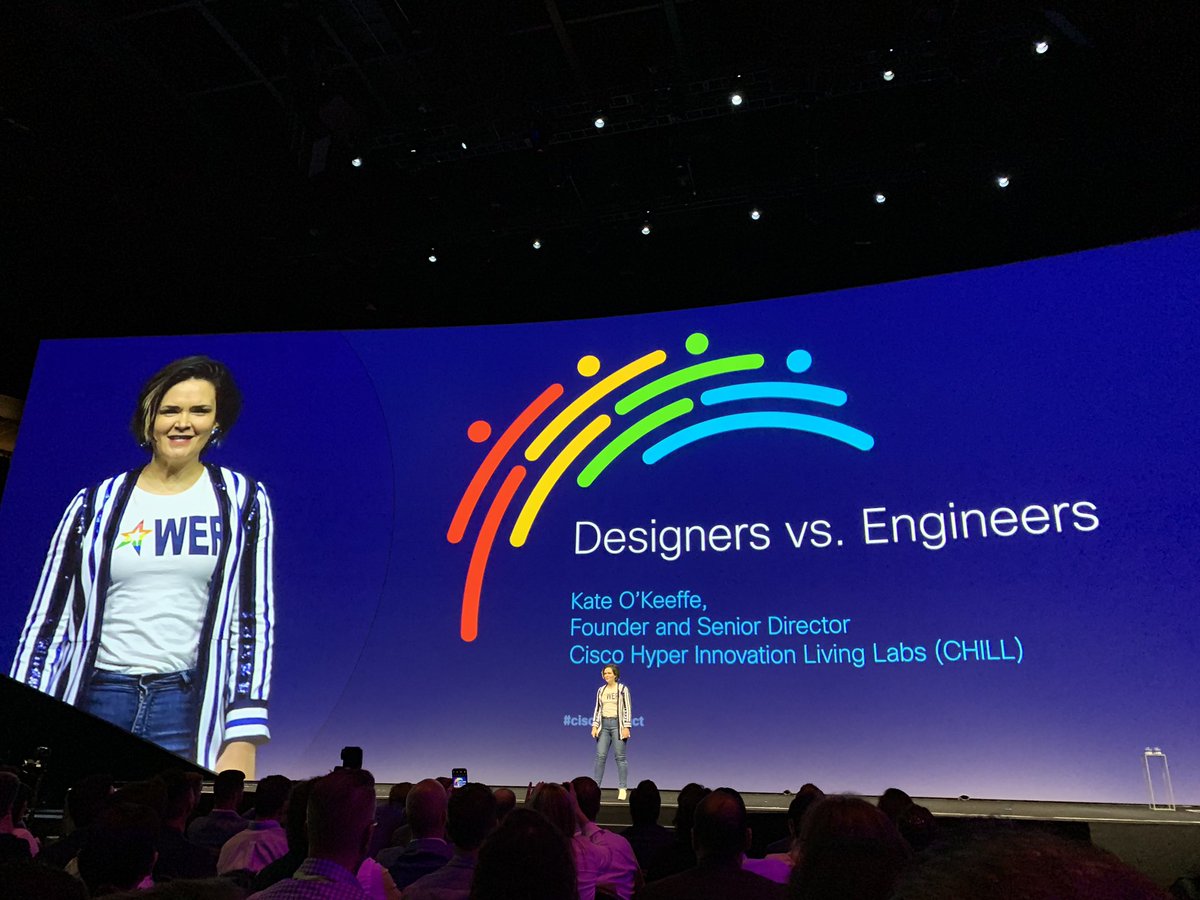 VarshaKanwar's tweet photo. @Katecokeeffe bringing technology to life at #CiscoSE #CiscoIMPACT Global  Session. #CiscoCHILL ‘Cisco Hyper Innovation Living Labs’ delivering disruptive innovation in partnership with our customers.  #BeTheBridge #Innovation #DesignThinking #WomenOfCisco #SystemsEngineering https://t.co/X80Oia2IfU
