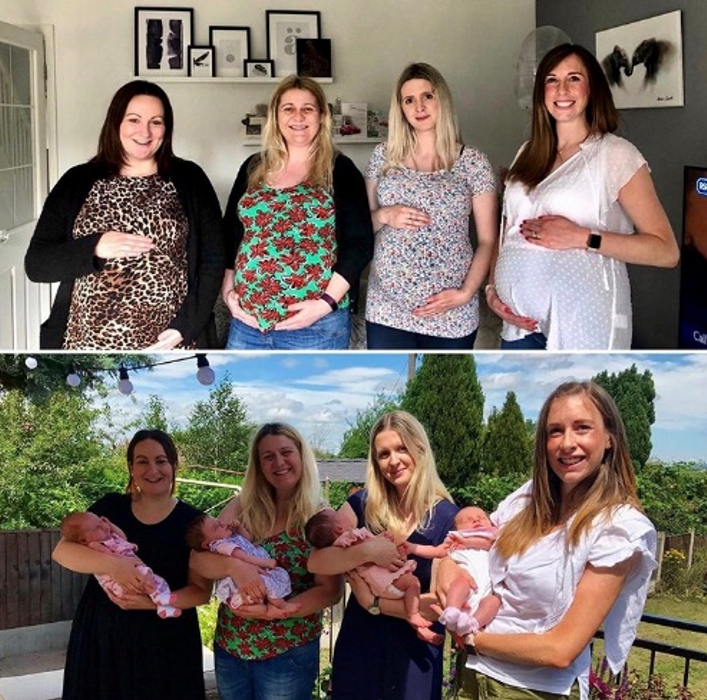 NCTcharity's tweet photo. "#Whoruntheworld? Girls! Our little NCT girl band is complete! I can't recommend NCT classes highly enough, I feel like I've known these lovely ladies for years." - @letmegetmywellies. Share your #NCTfriends summer snaps with us!☀️ https://t.co/hvU4drRdb4