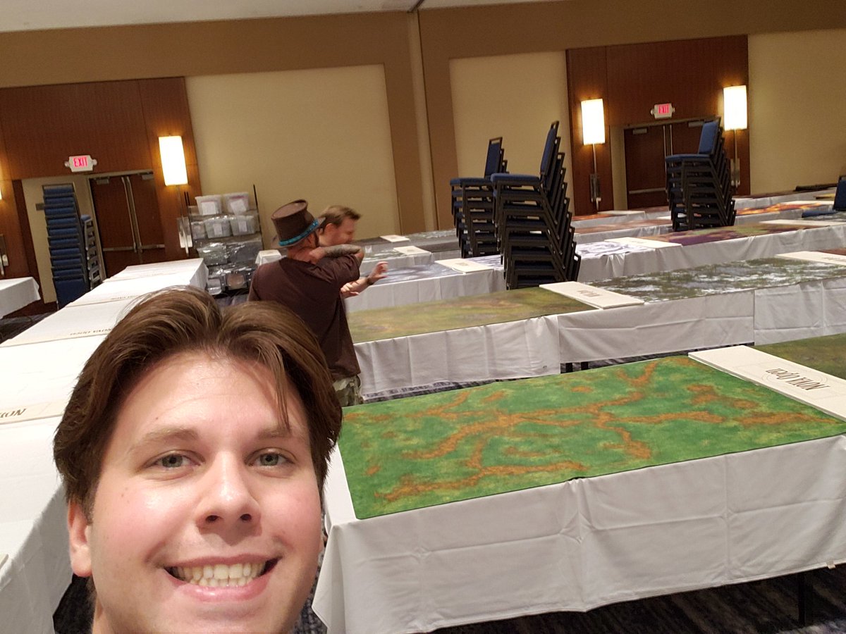 StrengthHammer_'s tweet photo. Setup has begun!#NovaAoS #nova2019 https://t.co/BTNKMQiqXN