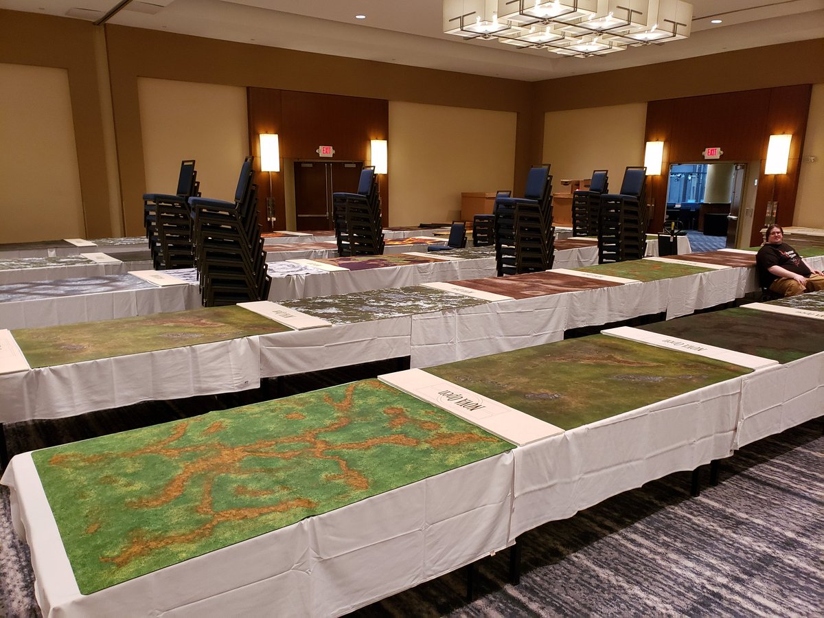 StrengthHammer_'s tweet photo. Setup has begun!#NovaAoS #nova2019 https://t.co/BTNKMQiqXN