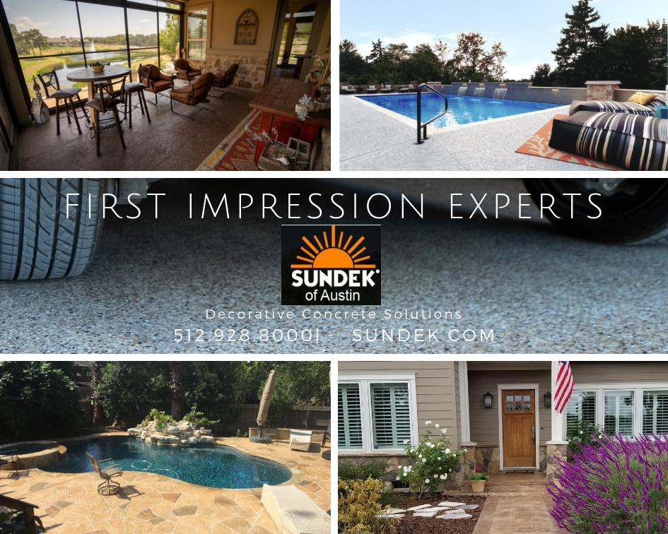 SundekAustin's tweet photo. Solutions for your concrete from the first impression experts.  Call (512) 928-8000 today for your free concrete analysis and visit .

#austinbusiness #austintx #decorativeconcrete #solutions #garagefloor #outdoorliving #concretelove #austinrealestate  ... https://t.co/Bomgr6Cc0o https://t.co/H0bapFOA5b