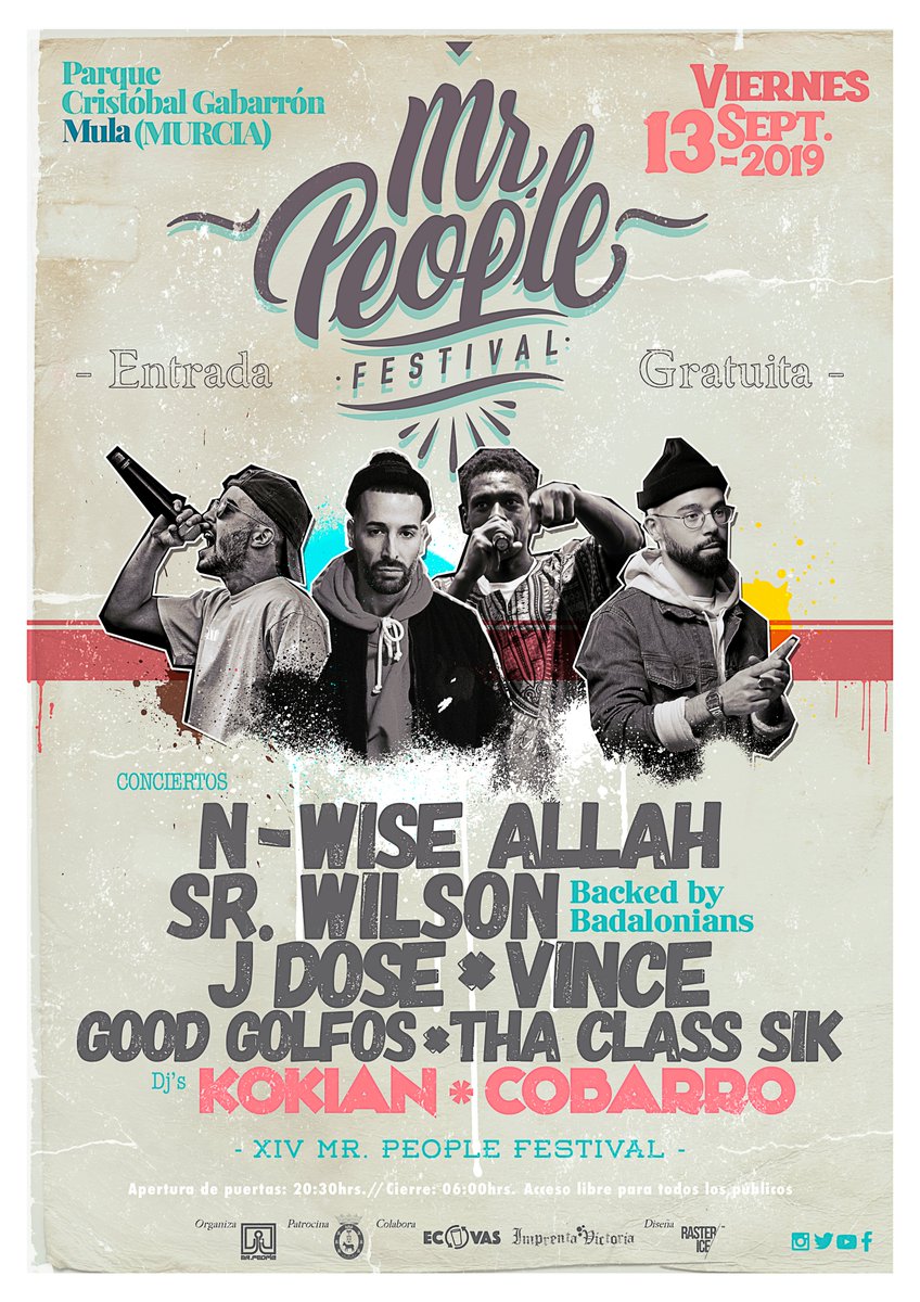 People aquí está el cartel de este año.

Dadle amor!

Nos vemos el Viernes 13 de Septiembre en el Parque Cristóbal Gabarrón de Mula (Murcia)