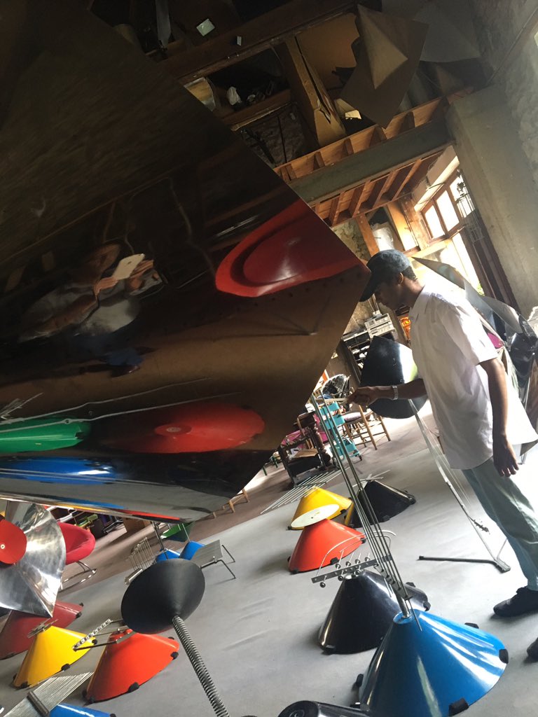 turbulences75's tweet image. #Turbulent.e.s en interactions directes à #SaintMichelSurOrge avec @SSB_org Les Structures Sonores  #Baschet. Constructivisme sensoriel, bâtis de sons, œuvre immédiate de la perception... Please Touch Sculptures !