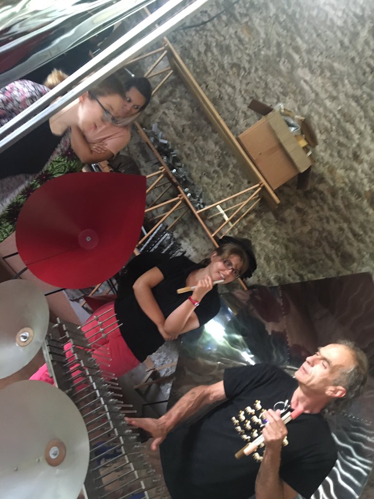 turbulences75's tweet image. #Turbulent.e.s en interactions directes à #SaintMichelSurOrge avec @SSB_org Les Structures Sonores  #Baschet. Constructivisme sensoriel, bâtis de sons, œuvre immédiate de la perception... Please Touch Sculptures !