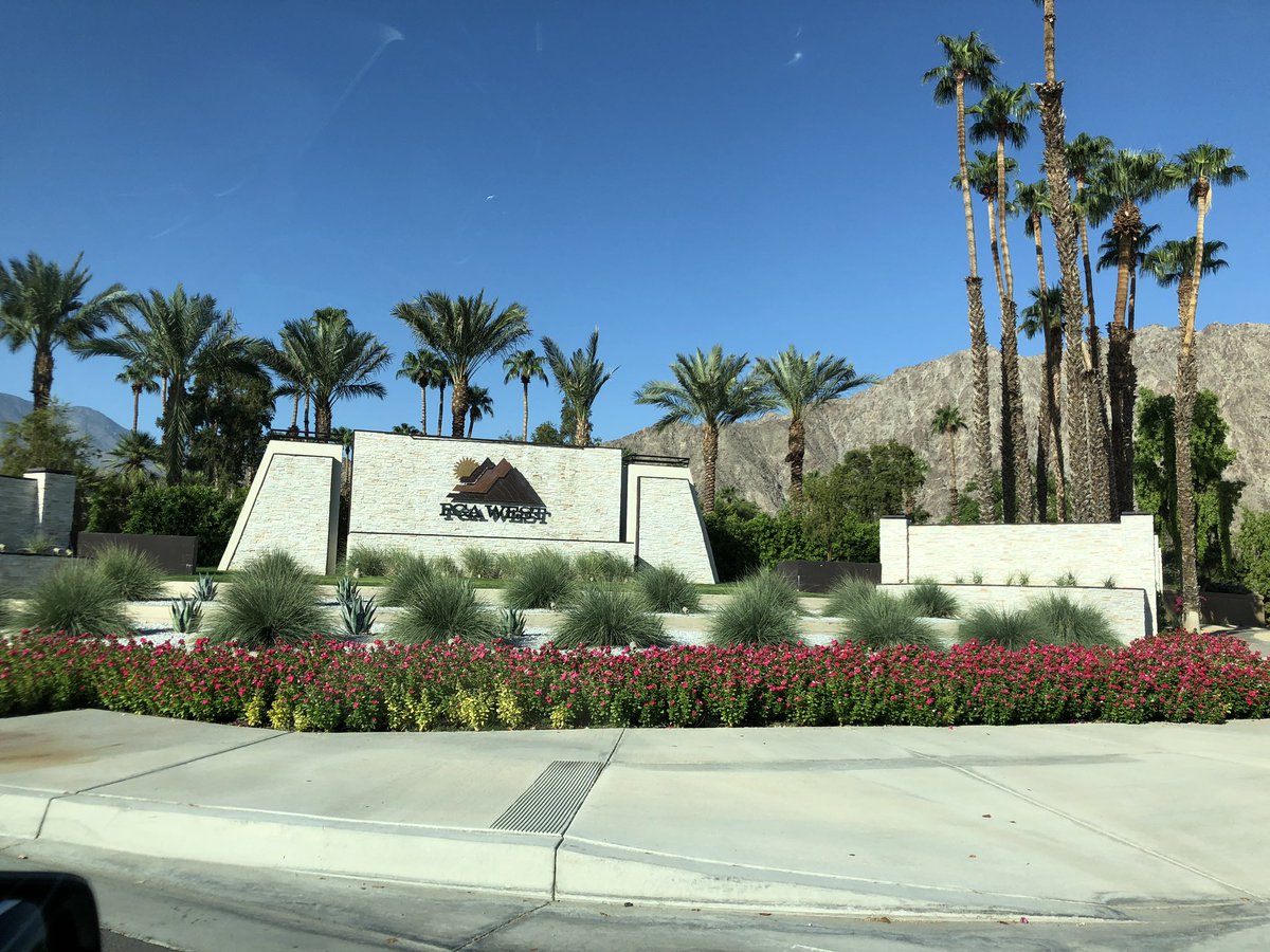 cliffwstewart's tweet photo. Good Morning @PGAWESTGOLF in La Quinta, CA @STECEquip @HilodesertGCSA @life_turf @eagtig @Gkbmachines @Trilo_equipment #AIRTER @VGR_equipment TopChanger https://t.co/bdCpHQJuXA