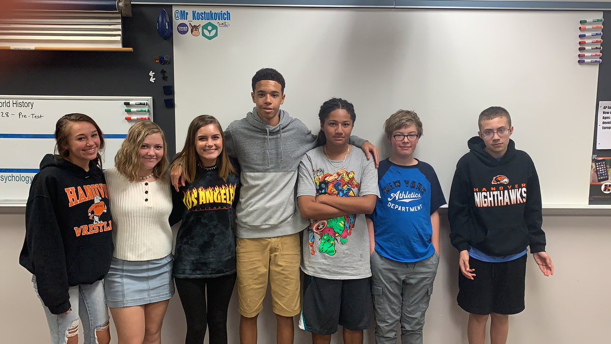 Mr_Kostukovich's tweet photo. Welcome to the newest members of the best Home Base in the school! #Classof2023 #Rm201 https://t.co/uBKEuoXOkc