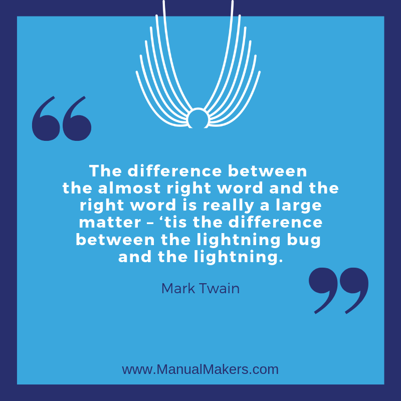 themanualmakers's tweet photo. We can help you find the right words.

#Writers #ContentCreation https://t.co/gBEDuNfVuX