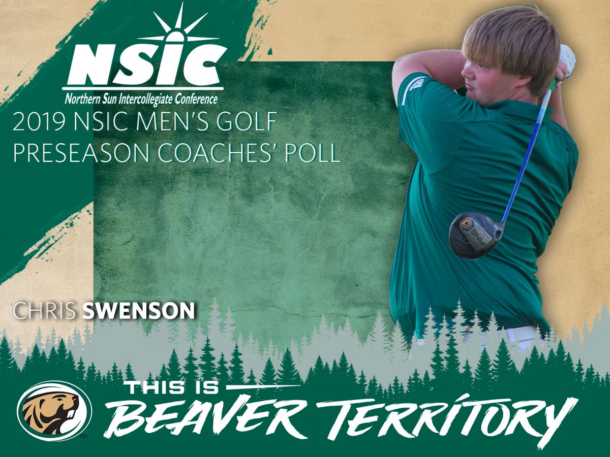 BSUbeaversMGolf's tweet photo. Senior Chris Swenson was tabbed as the Beavers' Golfer to Watch as Bemidji State Men's Golf was selected to finish fourth in the NSIC Preseason Coaches' Poll.

https://t.co/DUUfMbjjil

#GoBeavers #BeaverTerritory https://t.co/EROB6hkqVo