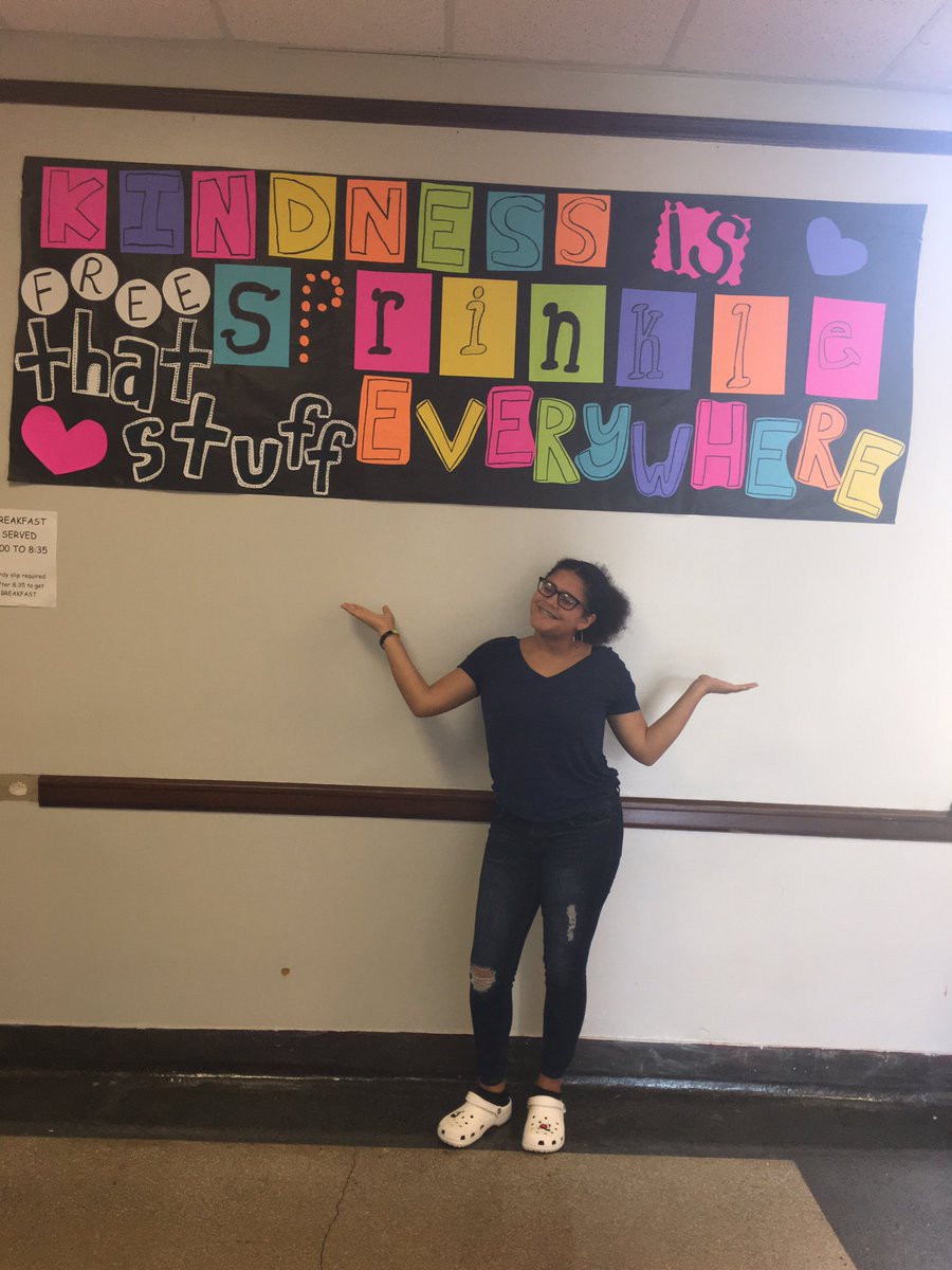 Yassitsrizma's tweet photo. You should always sprinkle kindness ☺️ #ECEwithMrsT @kp_Tench @SHSHornetNation ! AND OUR FAV TEACHER GOT TEACHER OF THE MONTH❤️‼️ https://t.co/dKv9yDOht5