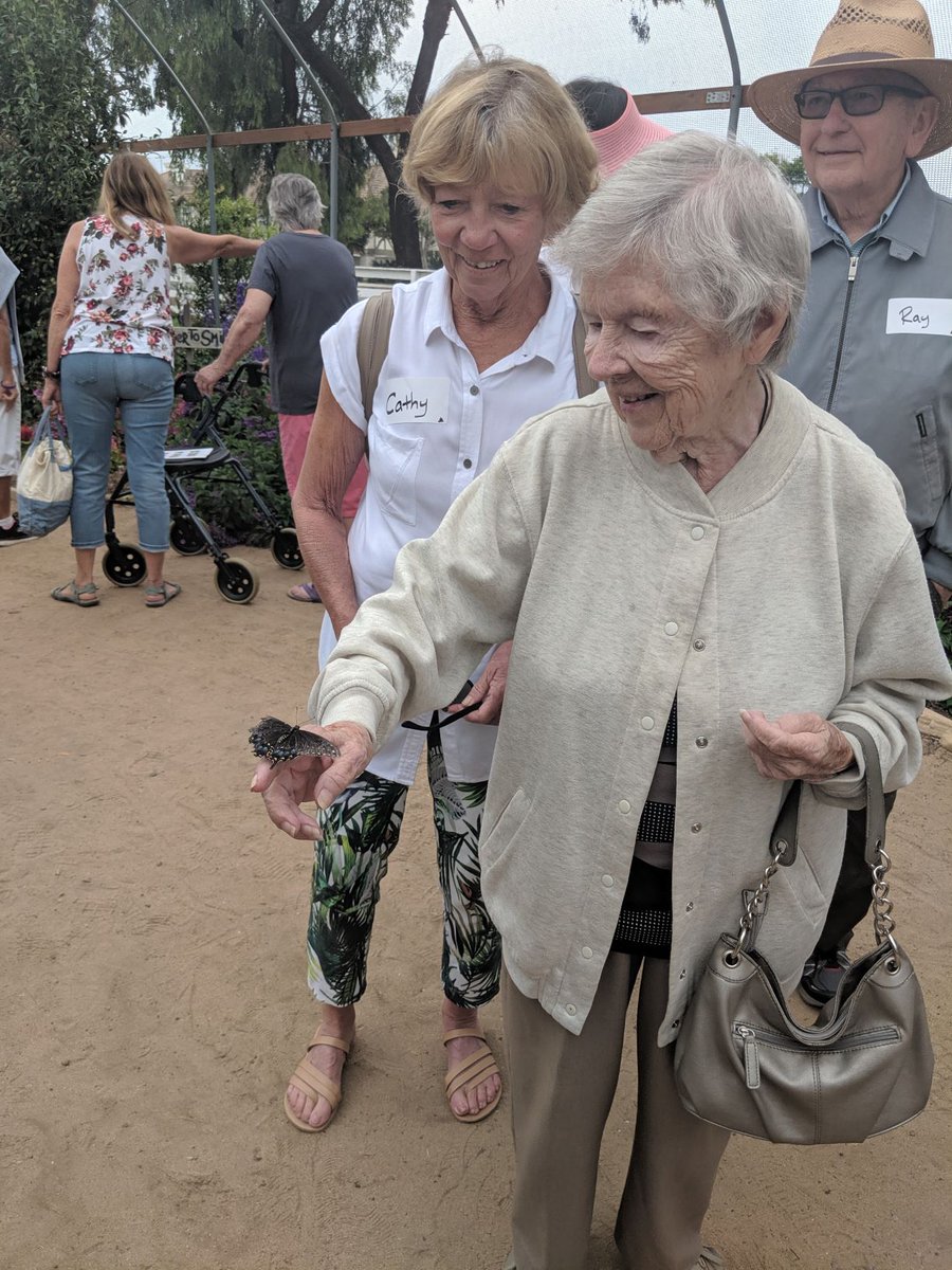 AlzheimersSD's tweet photo. 30+ people living with dementia and their care partners made some special connections at Butterfly Farms in Encinitas last Thursday🦋 #socialouting https://t.co/xx9d2mTCLm